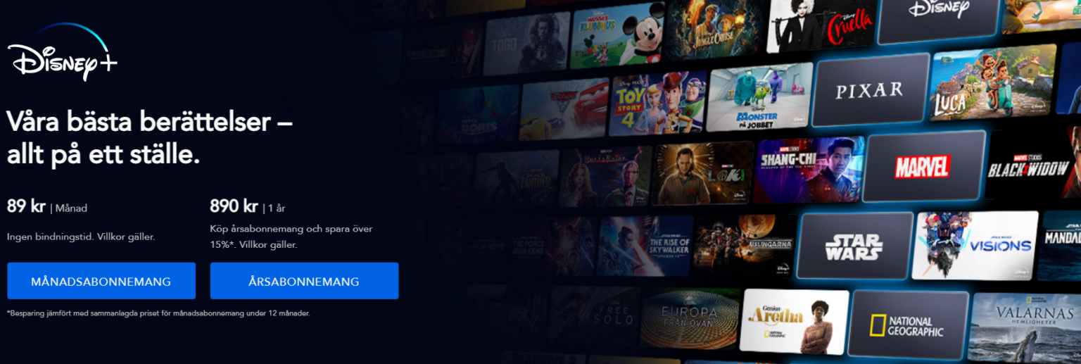 Disney Plus Sverige (Hitta bäst Disney plus pris, rabatt och gratis ...